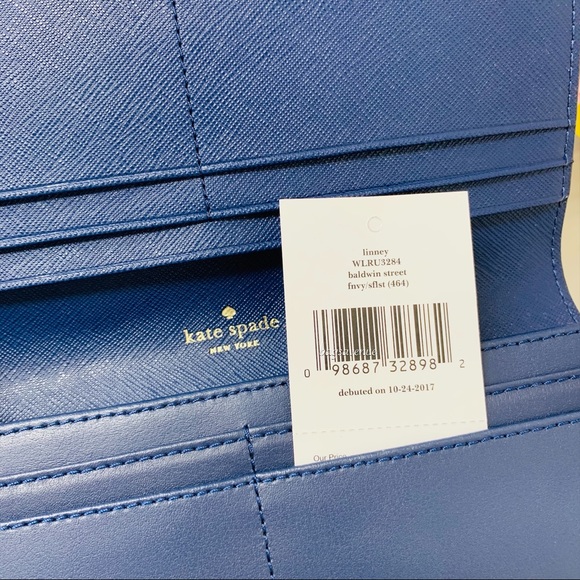 Linney baldwin street Kate spade bow wallet blue - Picture 6 of 6